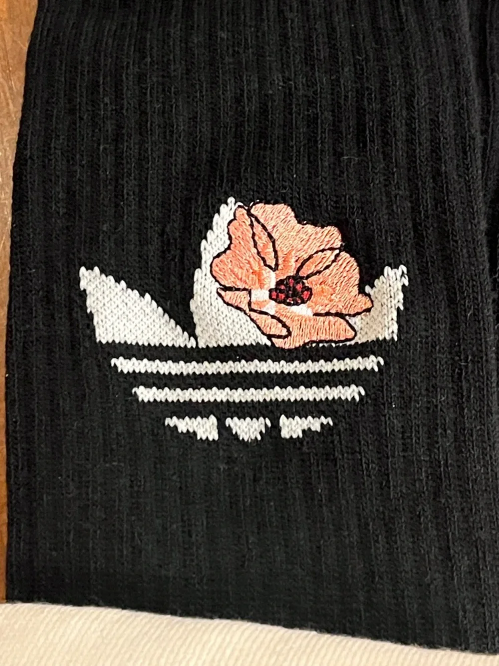 Adidas x Liberty of London Knee Socks X 2 Pair black white new Women’s